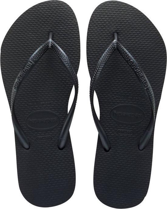 Havaianas Slim Dames Slippers - Maat 41/42 - black