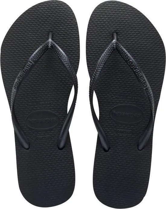 Havaianas Slim Dames Slippers - Maat 41/42 - black