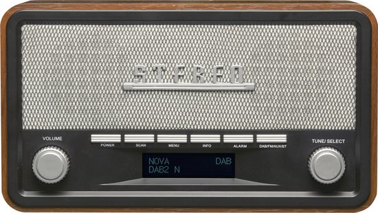 Denver DAB-18 - Retro DAB+ radio met Bluetooth - Hout