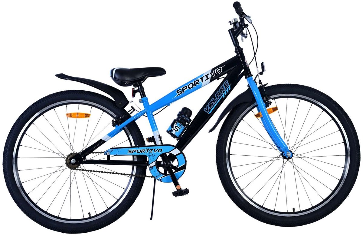 Volare Sportivo Kinderfiets - Jongens - 26 inch - Blauw Zwart - Twee Handremmen