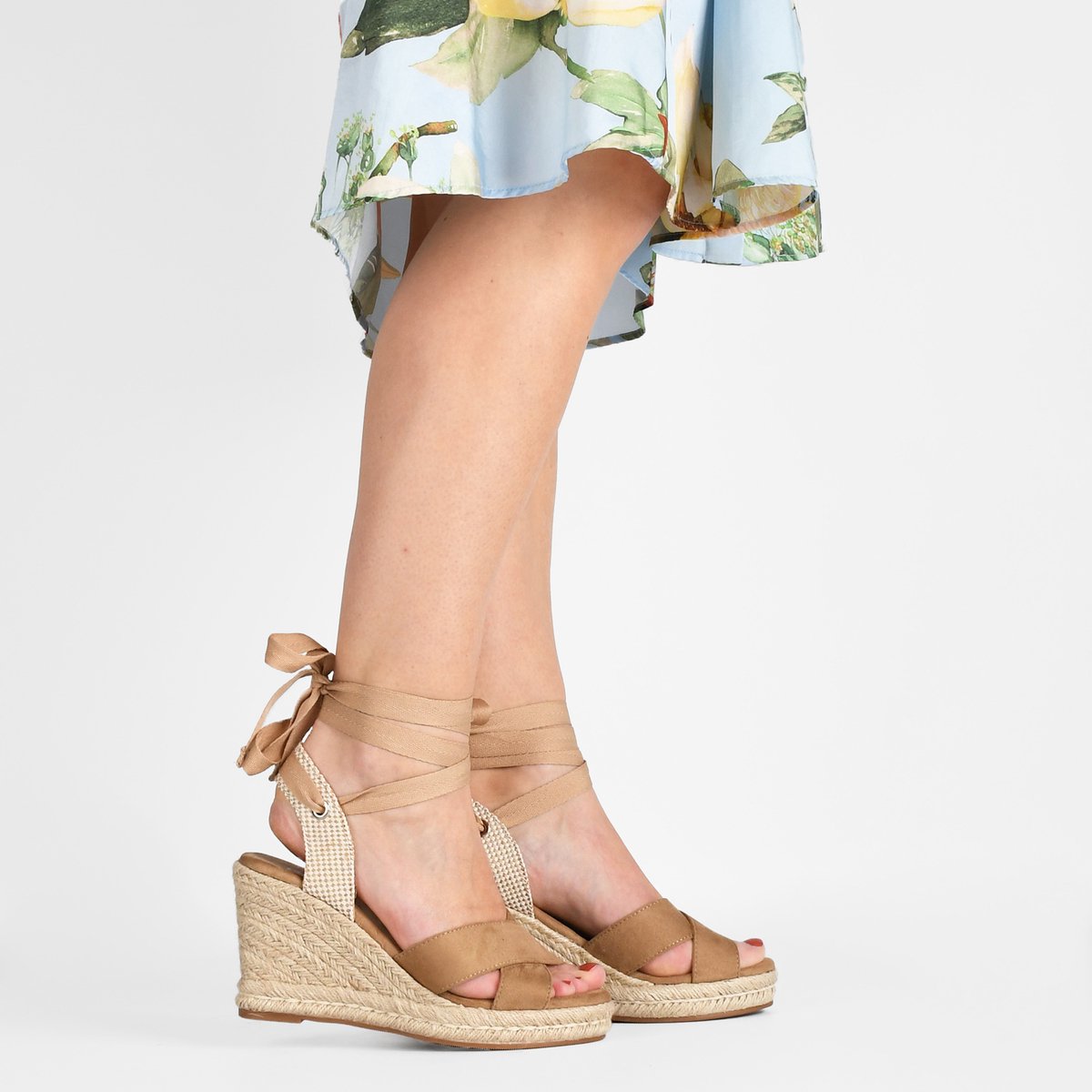 POSH by Poelman - Maat 37 - LOU Dames Sandalen/Espadrilles - Beige