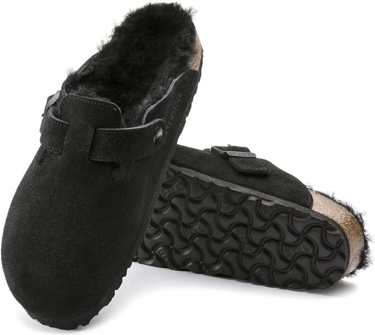 Birkenstock - Maat 38 - Boston Narrow Dames Clogs - Black