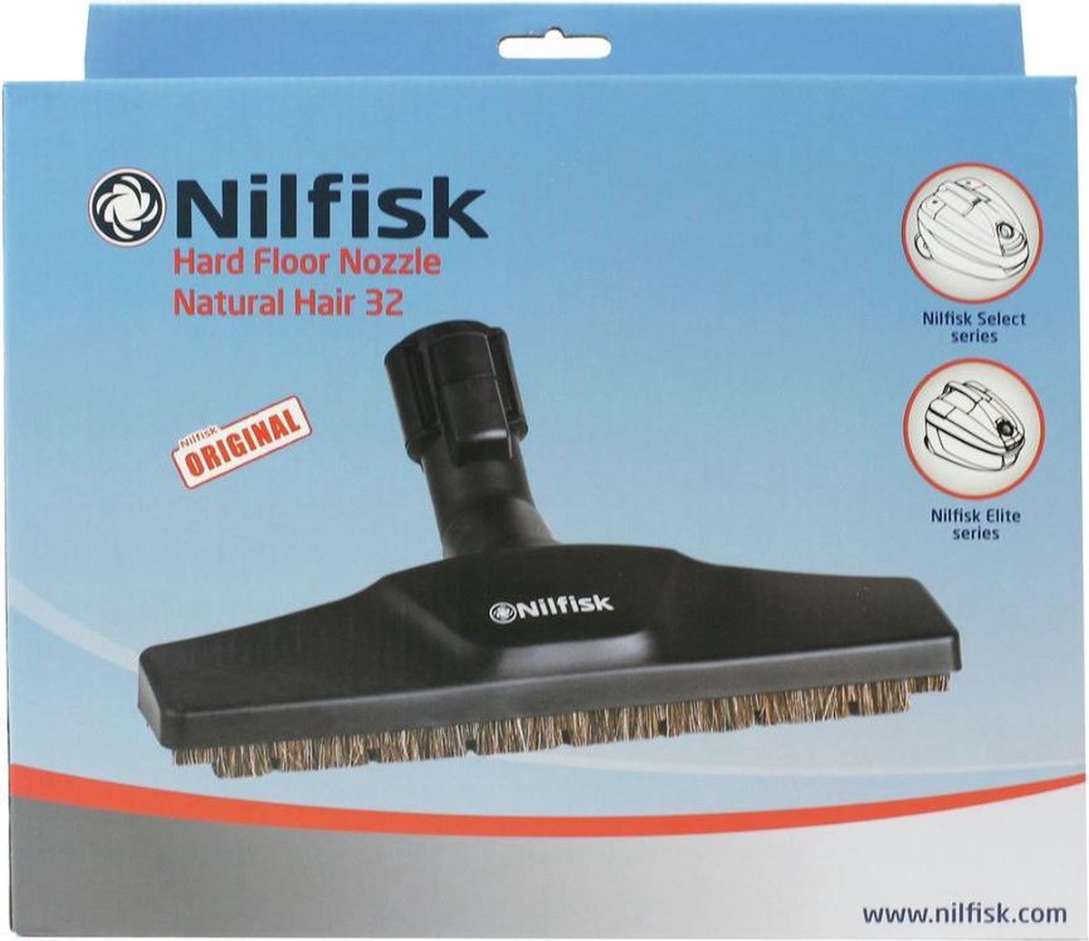 Parketborstel Select en Elite Serie Natural Hair Click Fit