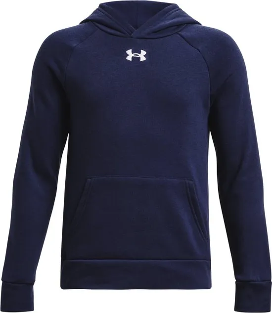 Under Armour Maat 128 UA Rival Fleece Hoodie Jongens Sporttrui - Navy