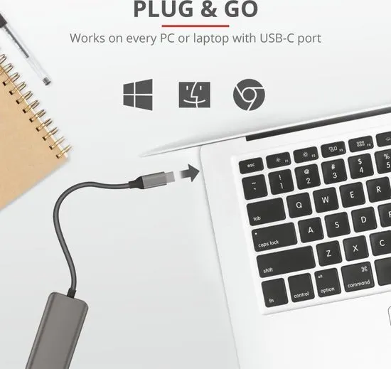 Trust Halyx - USB-C Hub - 4-Port USB 3.2 - 5 Gbps