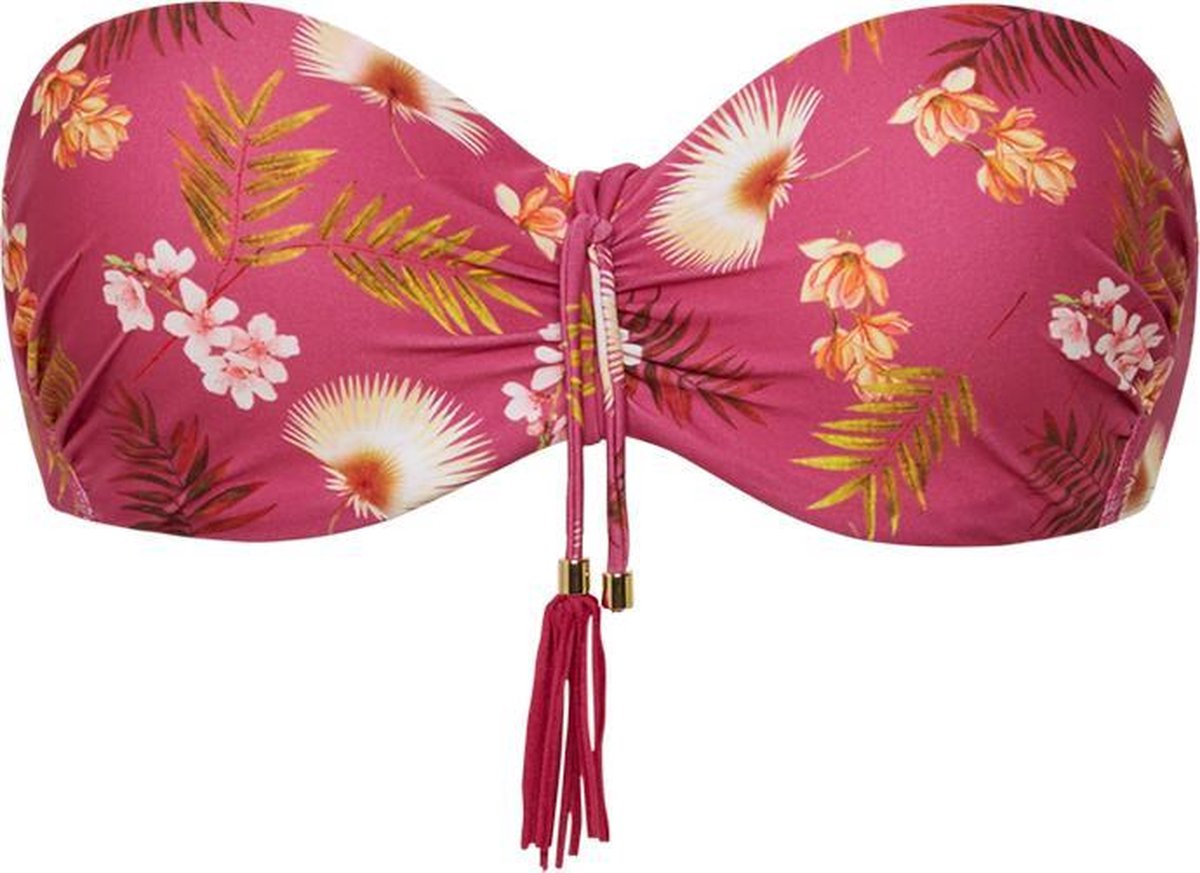 Cyell Maat 38B WILD ORCHID Bikinitop Bandeau Voorgevormd met Beugel Dames