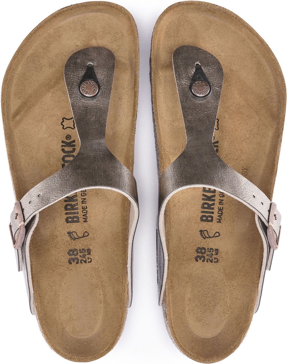 Birkenstock Gizeh BF Regular Dames Slippers - Graceful Taupe - Maat 41
