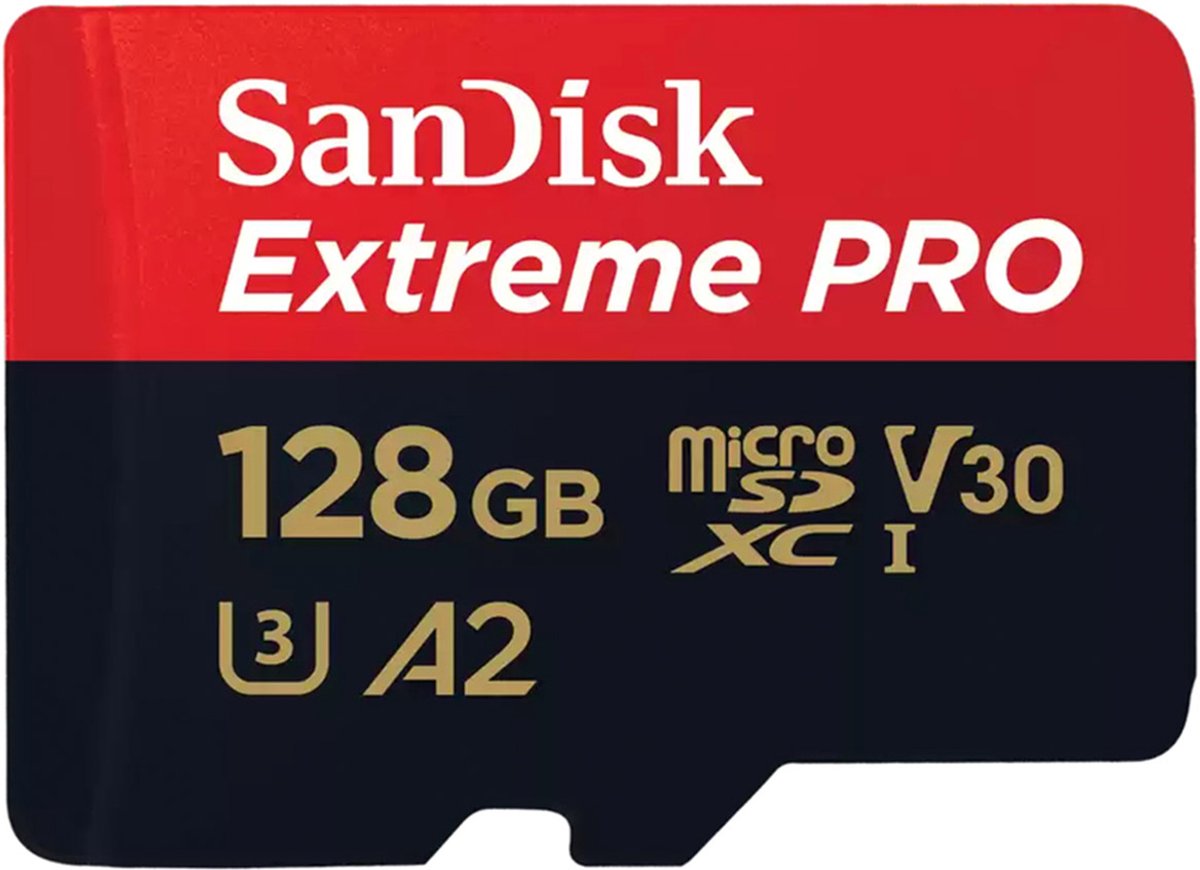 sdkaart, 128GB, microSDXC, A2, U3