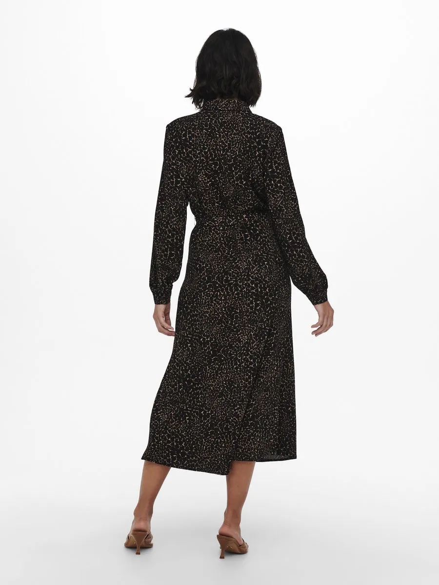 ONLY ONLBRANDY L/S MIDI SHIRT DRESS WVN - XS - Dames Jurk