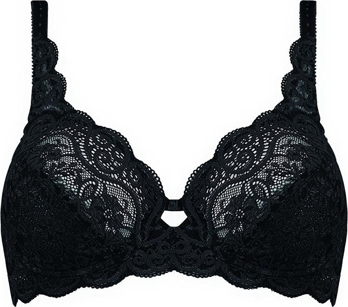 lingerie, bh, lacy, black, bra