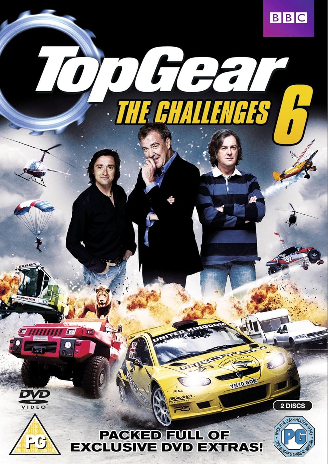 top gear, car racing, dvd, gele auto, omslag kunst