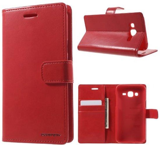 Mercury Blue Moon Wallet Case hoesje Samsung Galaxy J5 2015 rood