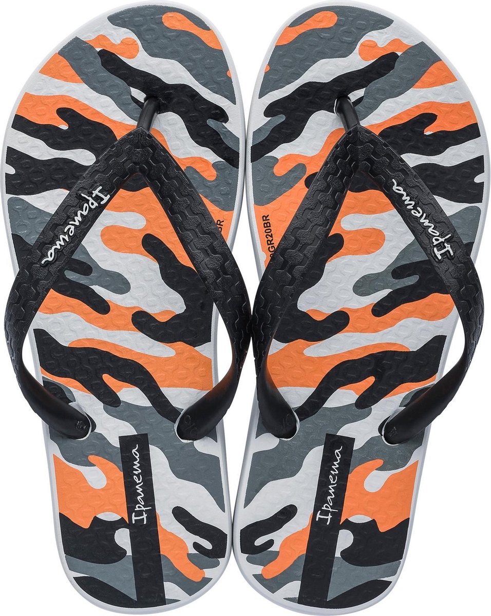 Ipanema Classic Kids Slippers - Maat 31/32 - Grey/Black/Orange