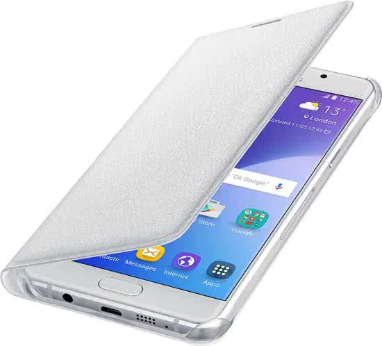 Samsung S View Cover Leder voor Samsung Galaxy S5 Mini - Wit