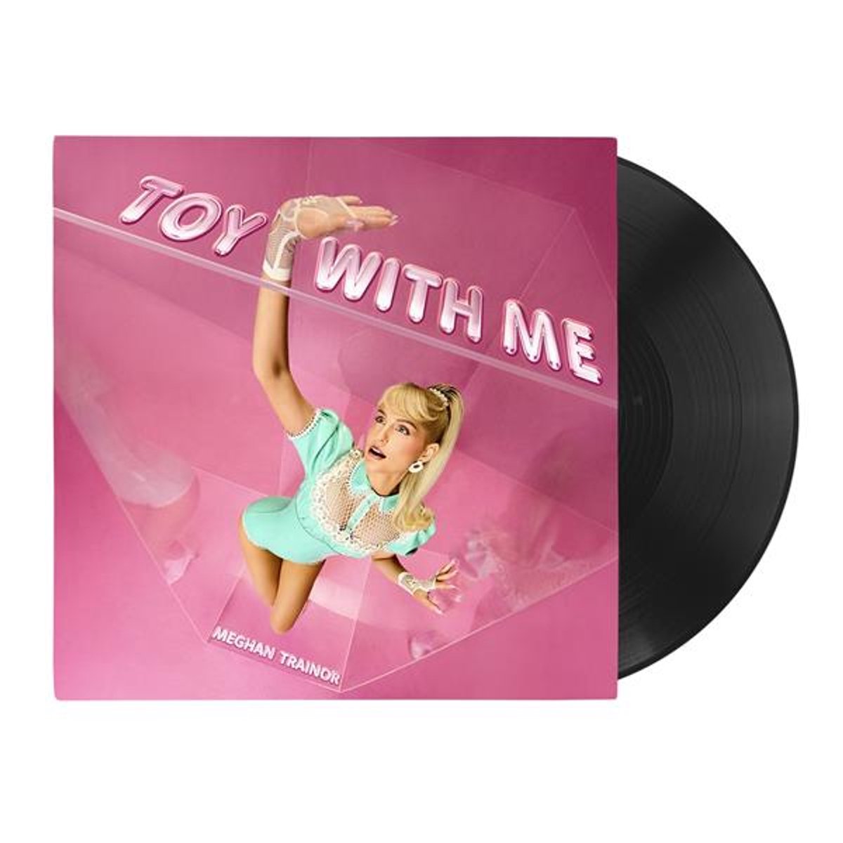 vinyl, record, pink cover, groove, album
