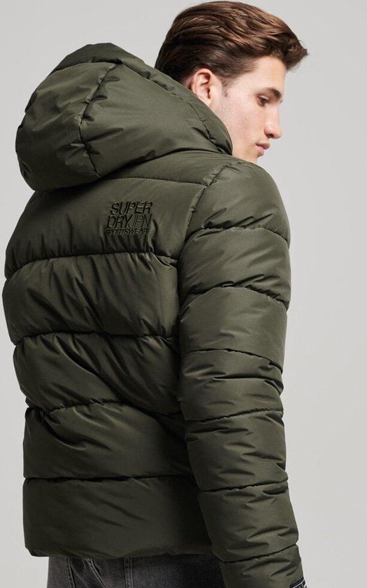Superdry Maat XXL Code SL Hooded Longline Puffer Heren Jas