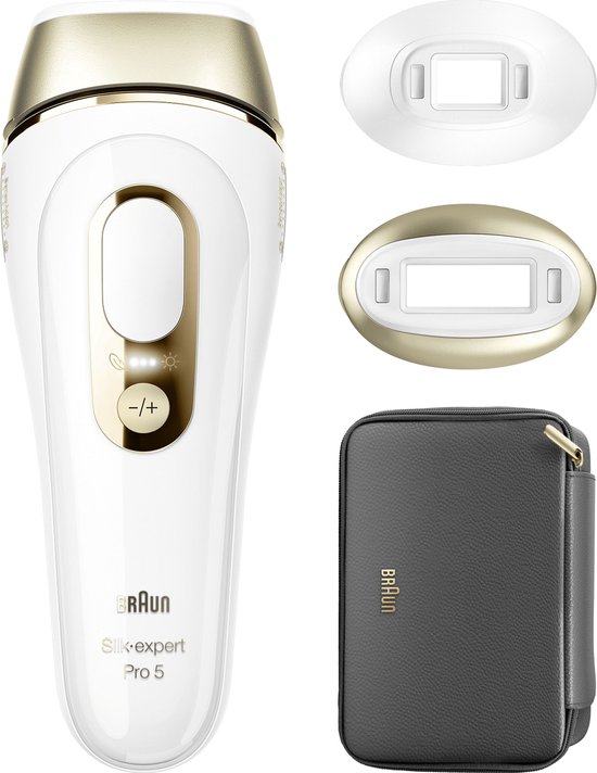 Braun IPL Ontharingsapparaat Silk-expert Pro 5 - ontharing voor thuis - Etui - 2 koppen - PL5140