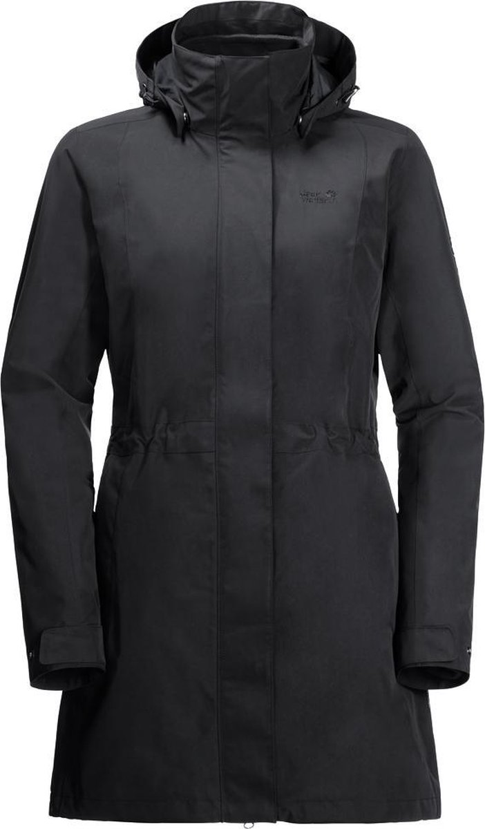 Jack Wolfskin - maat XS -Ottawa Outdoorjas Dames - Black