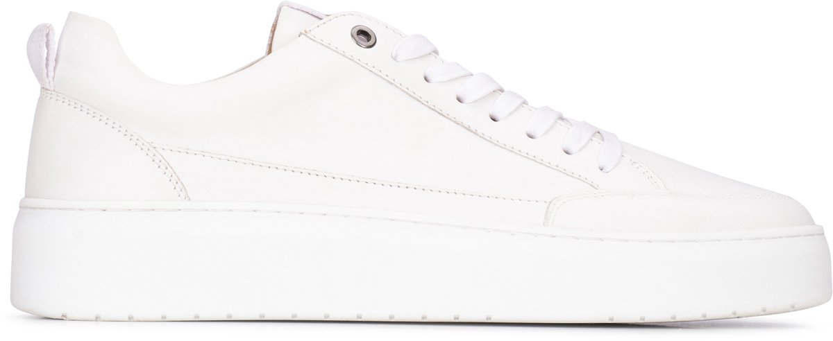 sneaker, wit, plat, cruise, casual