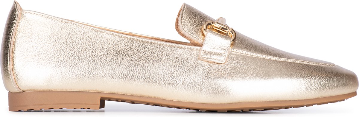 loafers, metallic, gold, slip-on, leather