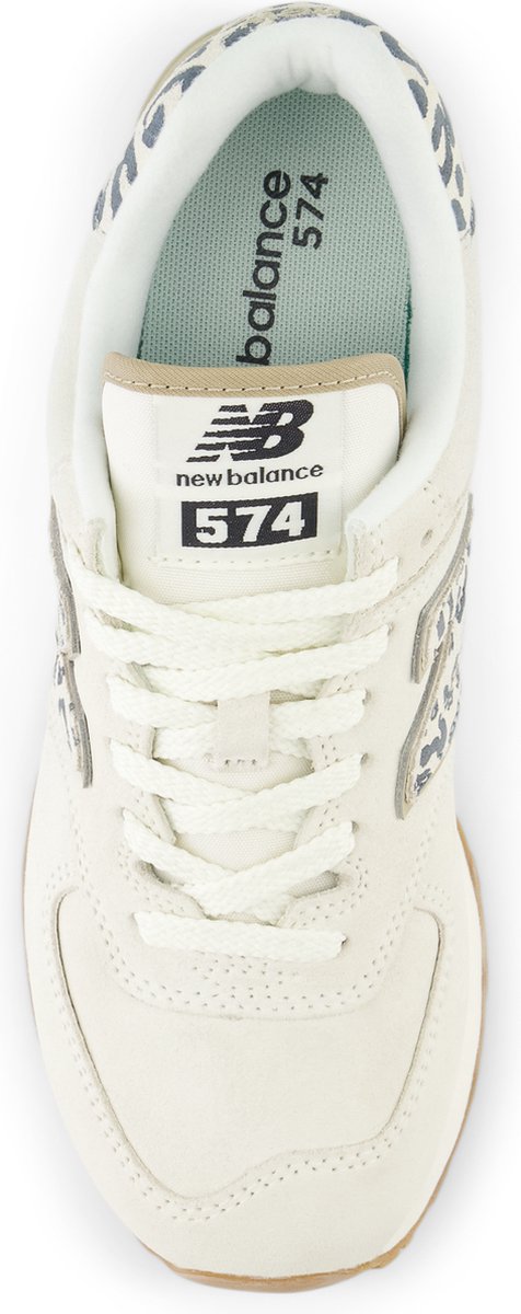 sneaker, wit, veterschoen, mesh, NB-logo