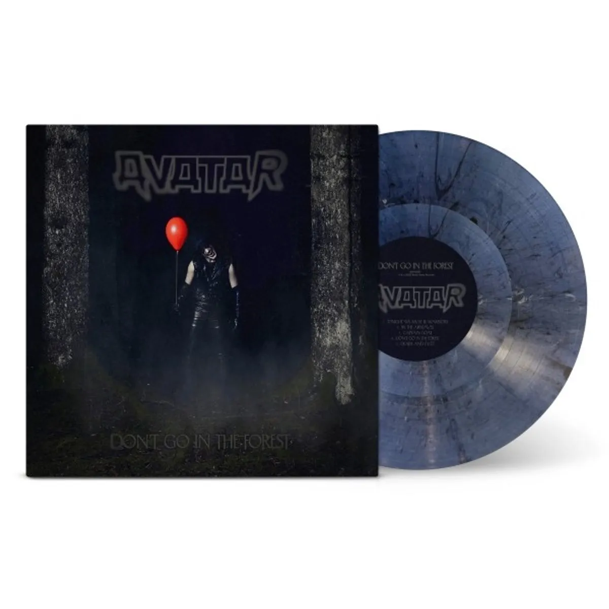 vinyl, lp, blue marbled, double record, dont go in the forest