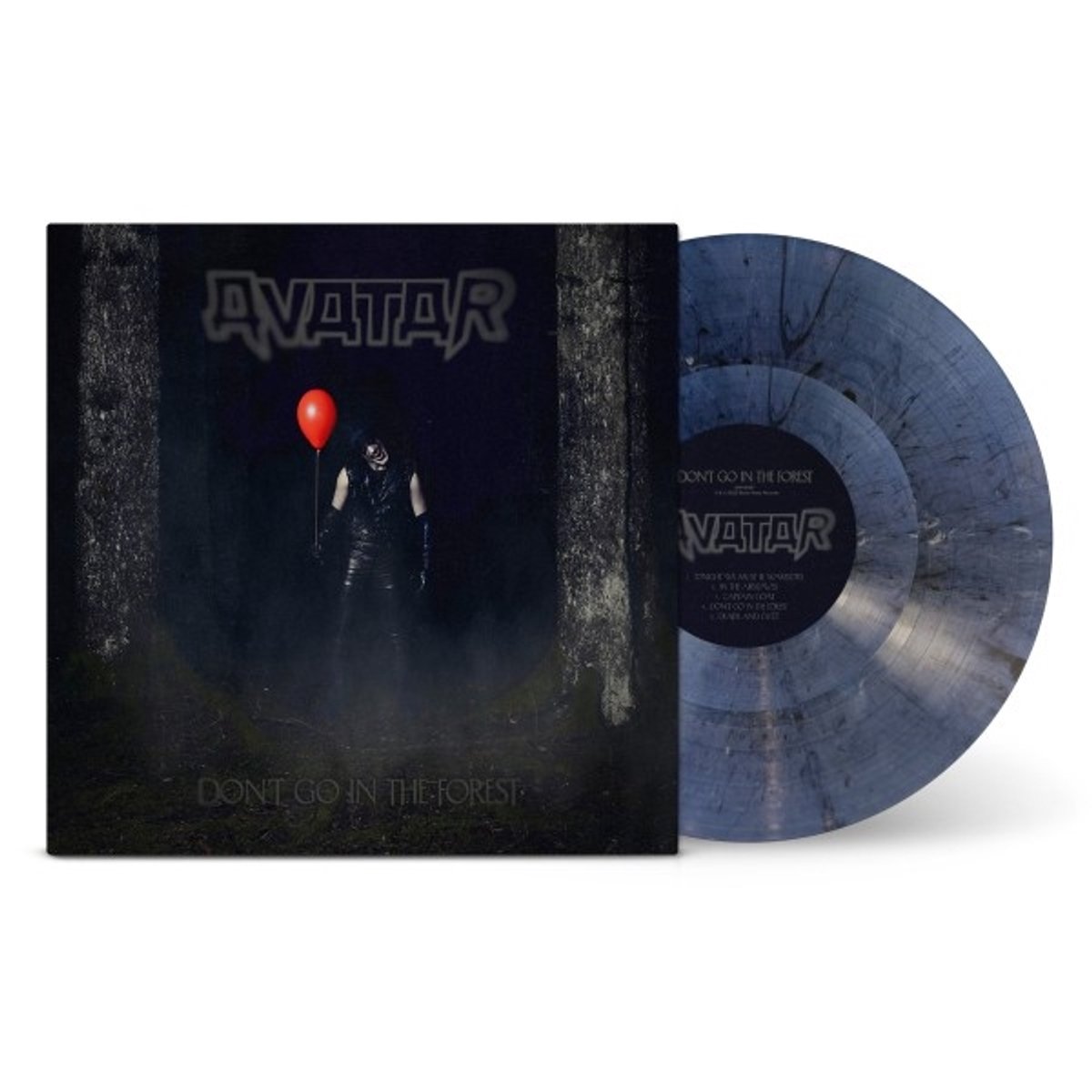 vinyl, lp, blue marbled, double record, dont go in the forest