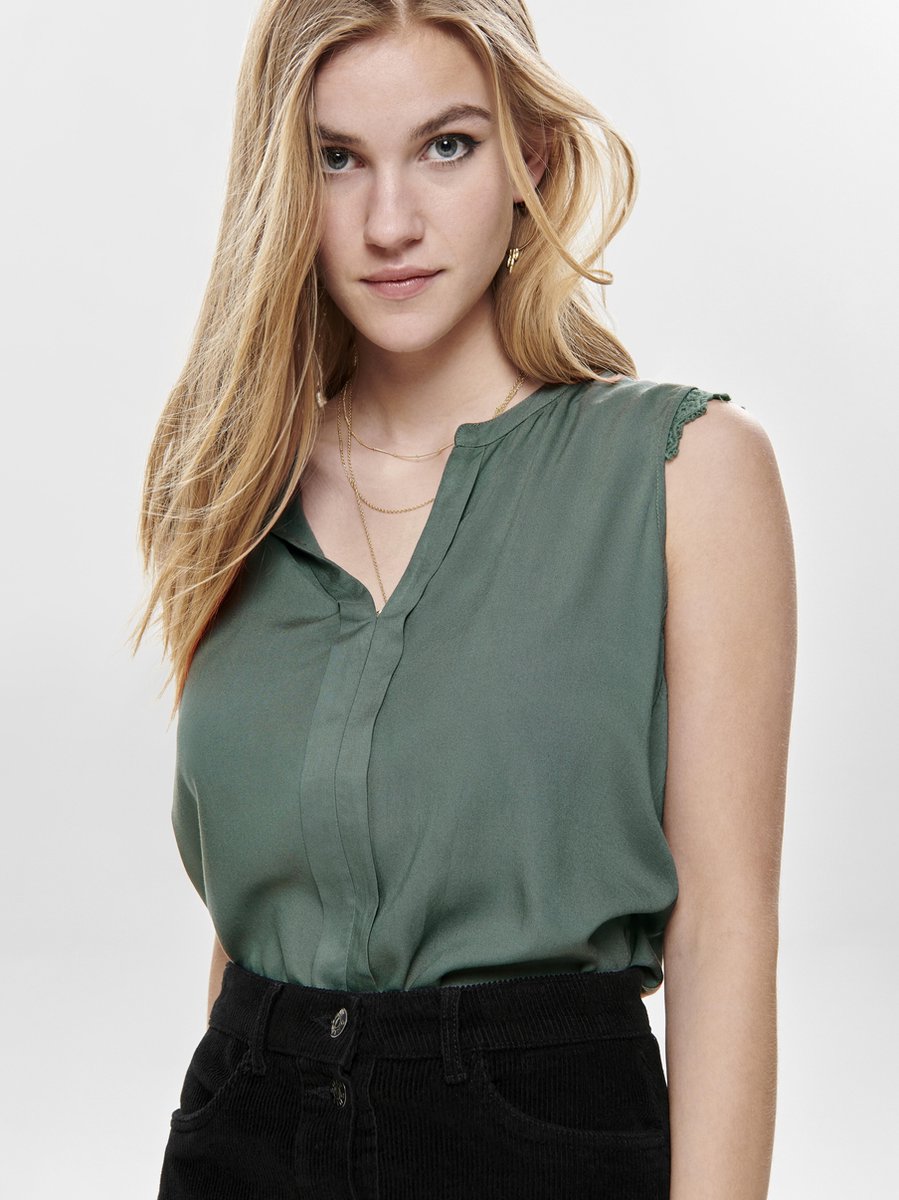 ONLY - Maat XXL (44) - ONLKIMMI S/L TOP WVN Dames T-Shirt
