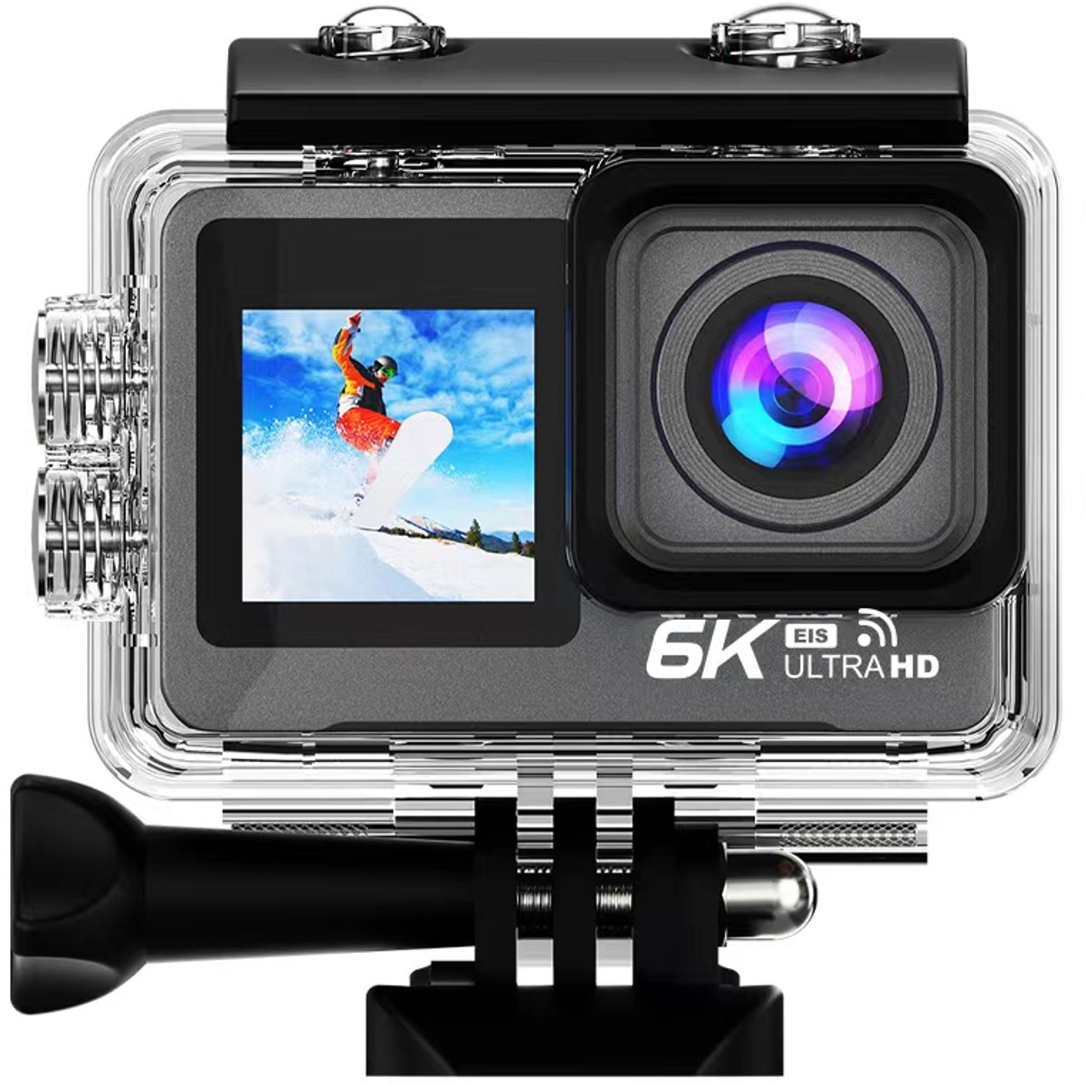 actie camera, 6K, ultra HD, waterproof case, groothoeklens