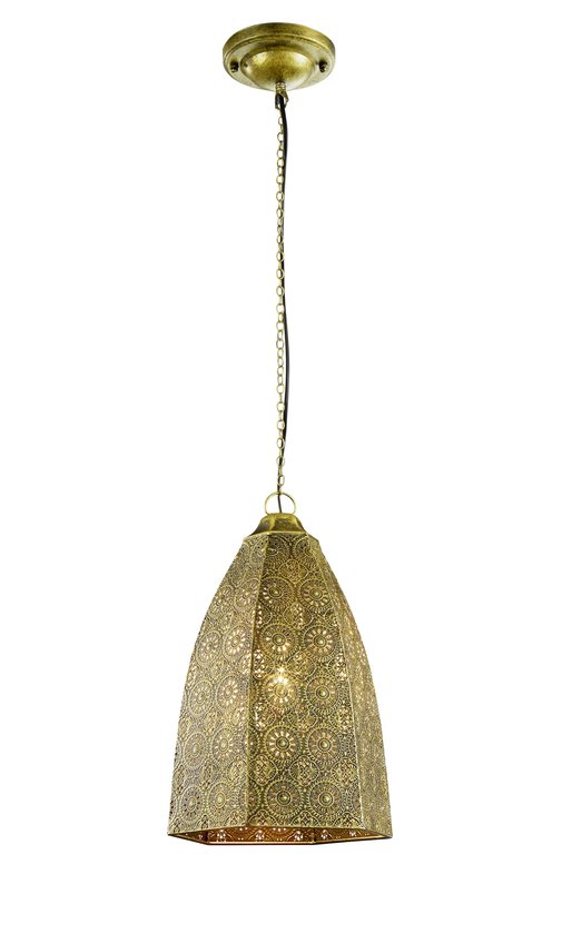 Trio IRENE - Hanglamp - E14 fitting, 40W max - Oud brons