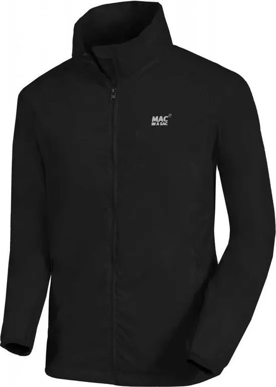 Mac in a Sac -maat L- Origin 2 Regenjas Unisex - Zwart