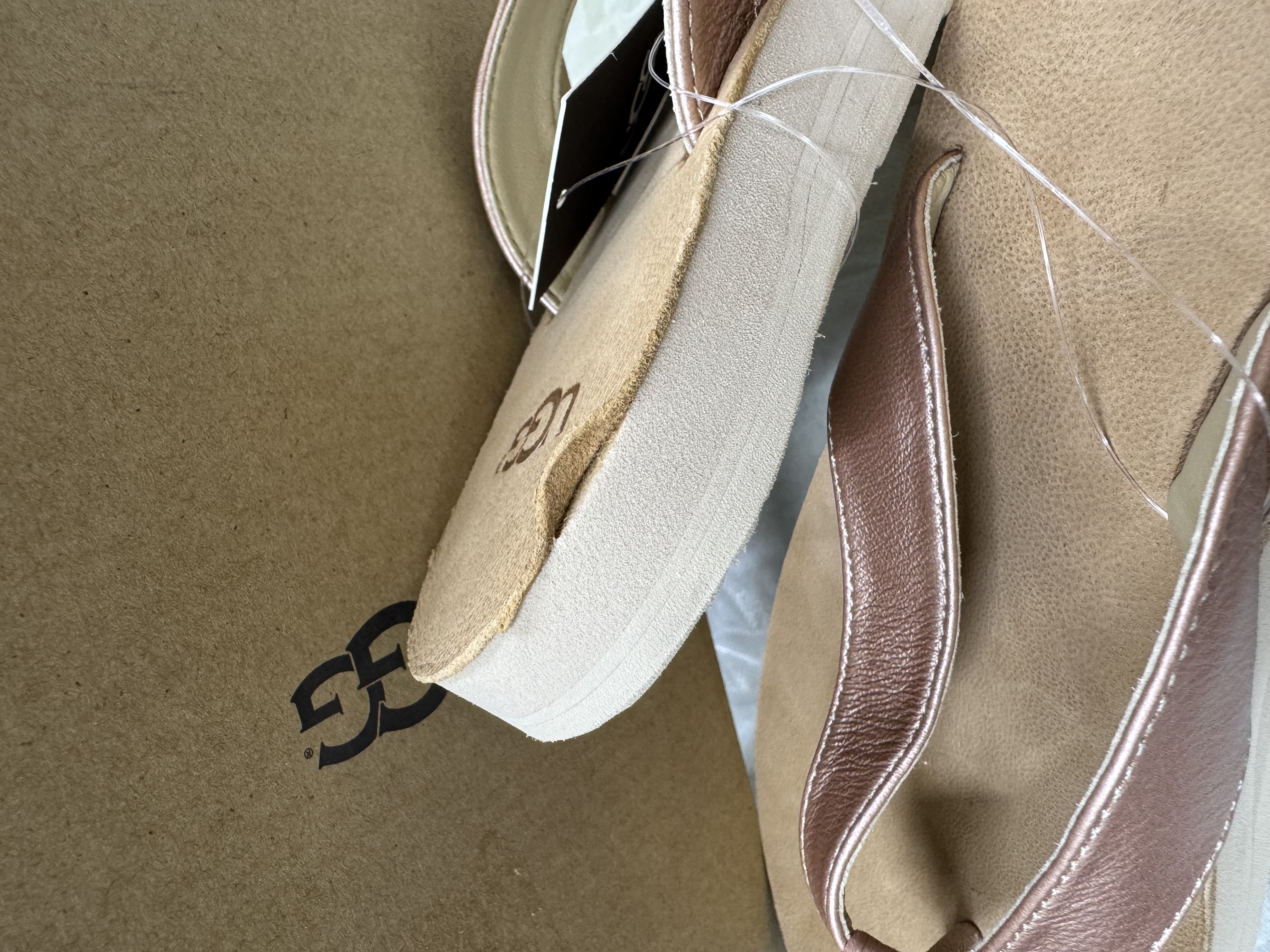 sandals, bruin, leer, riempjes, slip-on