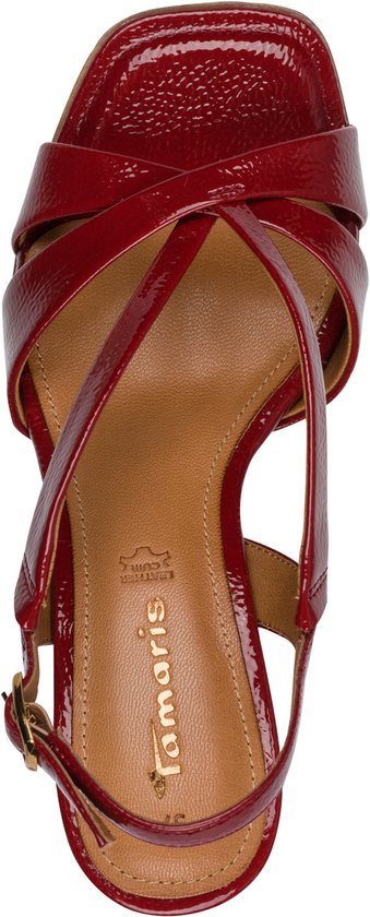 sandalen, wijnrood, leren, crisscross, hak
