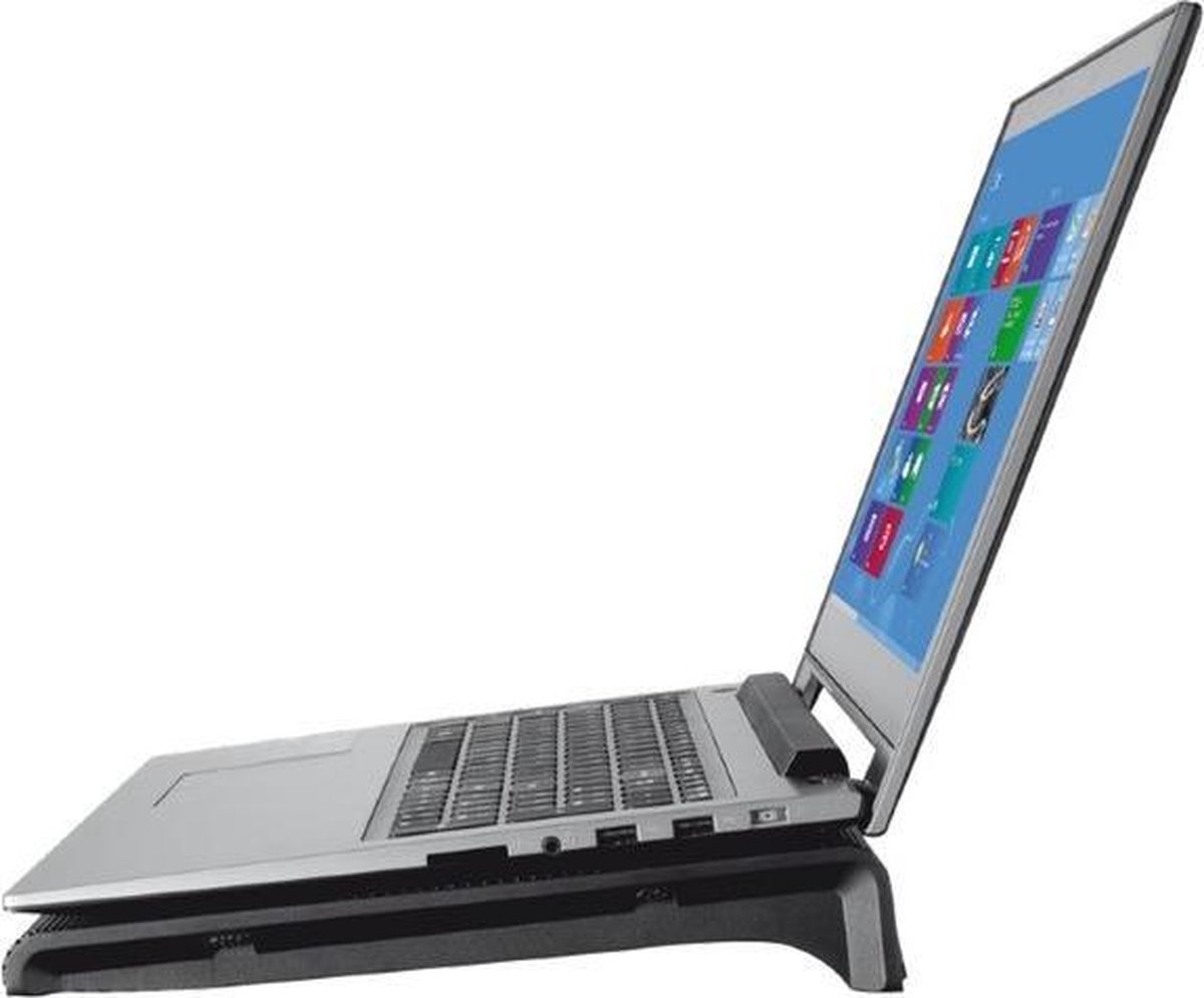 Trust - Azul - Laptop Cooling Stand - 2 Ventilatoren - USB-voeding - Blauw Verlicht - max 17.3 inch