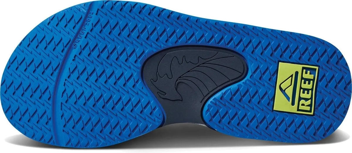 Reef Little Fanning - Maat 19.20 - Jongens Slippers - Navy/Lime