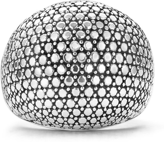 TI SENTO Milano Ring 1954SD - Maat 16 mm - Gerhodineerd Sterling Zilver