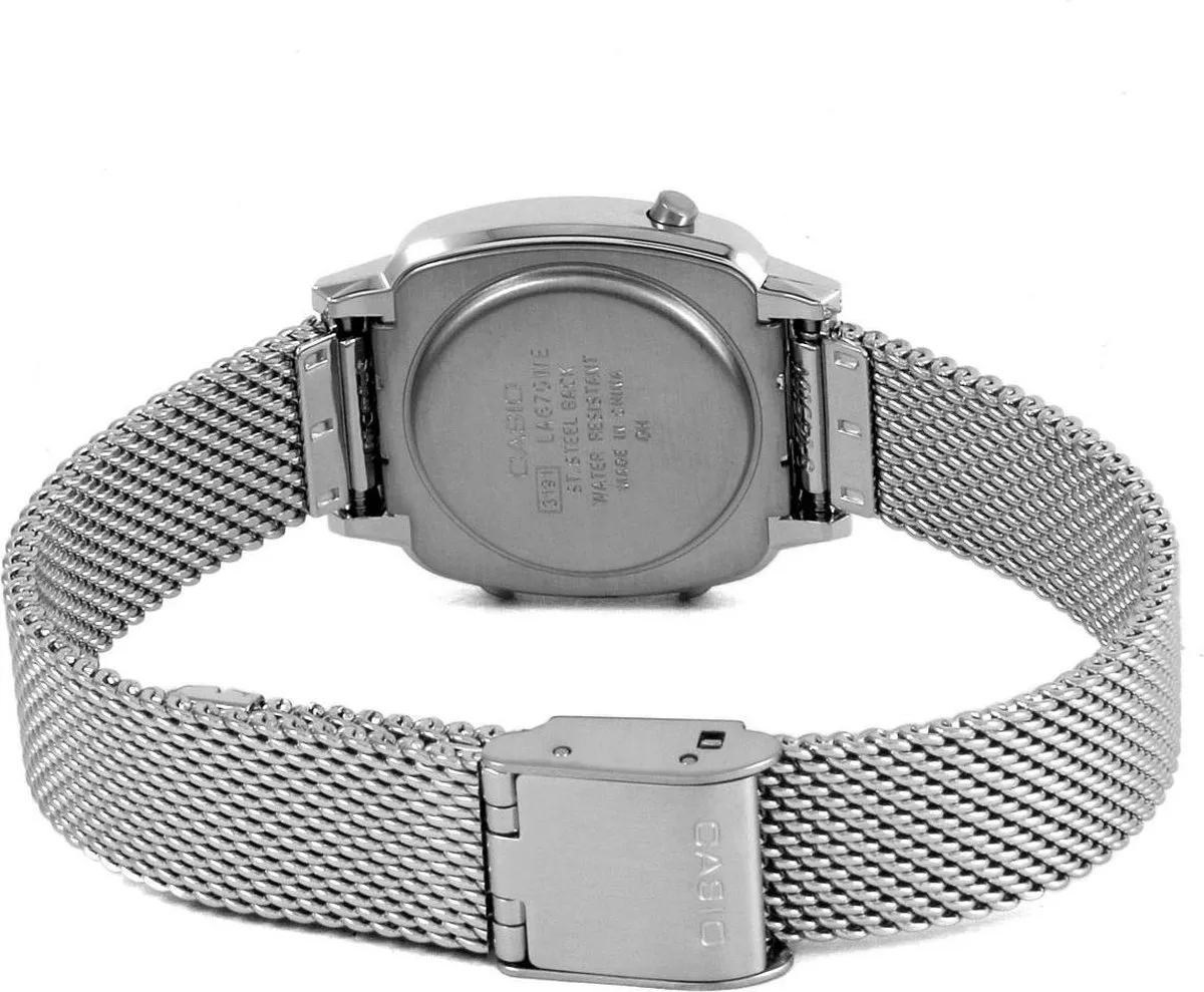 Casio Vintage Mini LA670WEM-7EF Dameshorloge 24,6 mm - Zilverkleurig