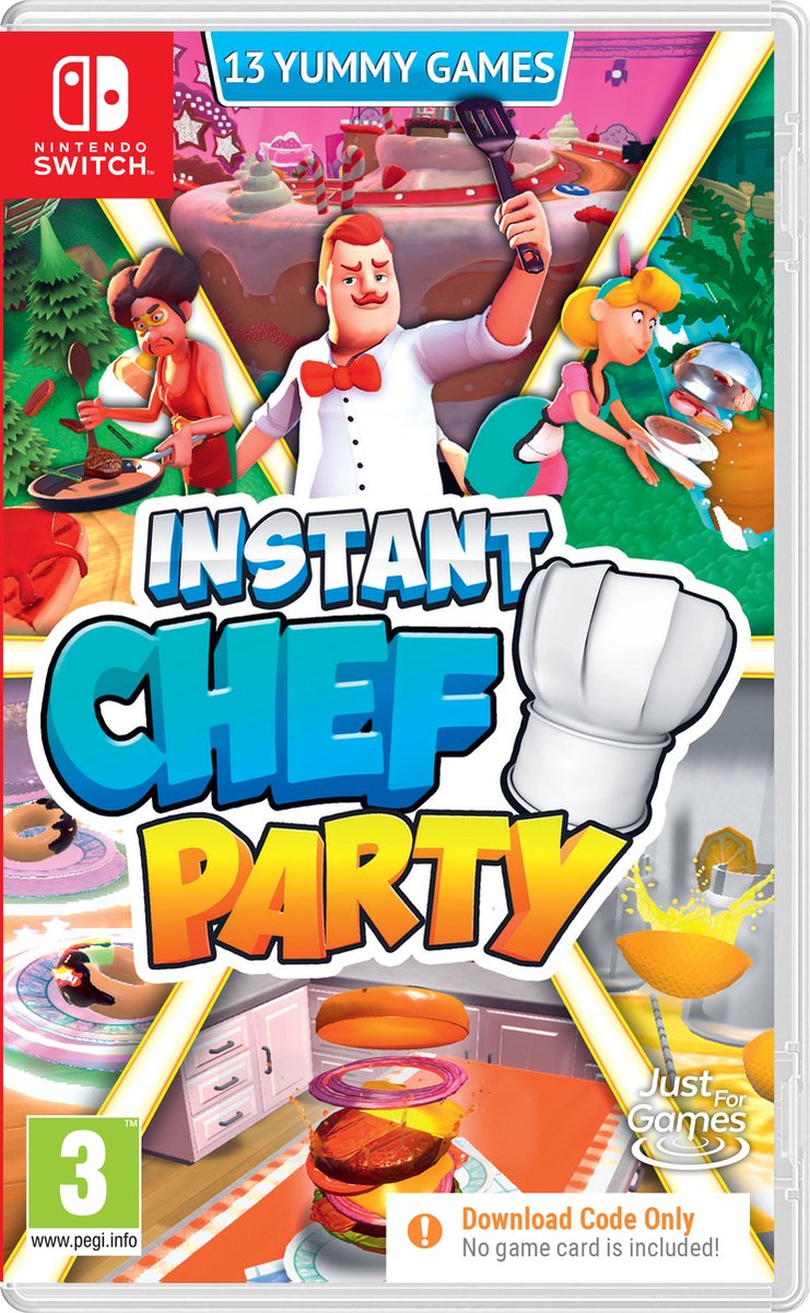 videogame, Nintendo Switch, Instant Chef Party, koken, feest