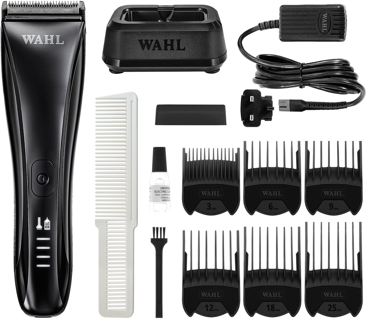Wahl Chromstyle Pro Draadloze Haarknipper - Kappersknipper Voor Verfijnen, Mengen En Volume Verwijderen - 5-in-1 Mes, 3 Uur Accuduur, Digitale Display - Oplaadstandaard Kit