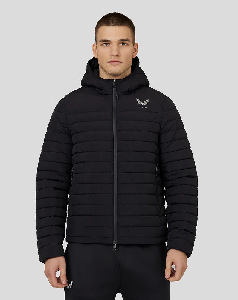 Castore Midweight Hooded Puffer - maat S- Jacket Heren