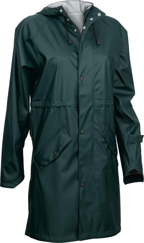 Ralka Regenjas Dames - Mizzle - Donkergroen/Zwart - 42