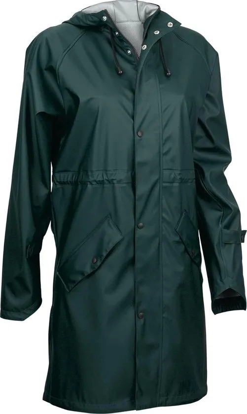 Ralka Regenjas Dames - Mizzle - Donkergroen/Zwart - 42