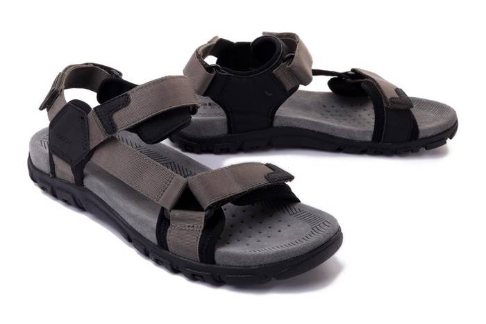 GEOX - mt 40 - herensandalen -  U3524A 00011 C3009 militair