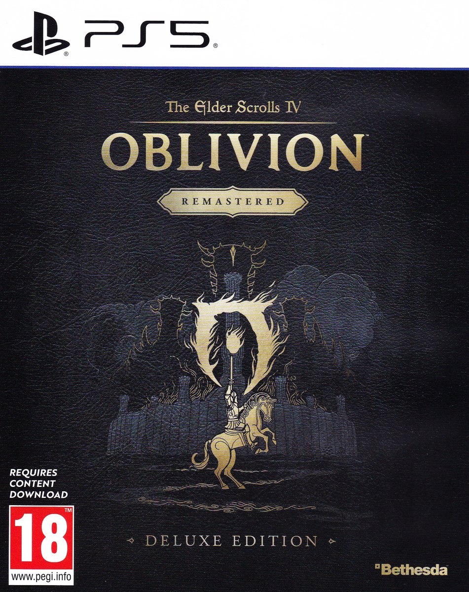 ps5, oblivion, deluxe edition, the elder scrolls iv, remastered