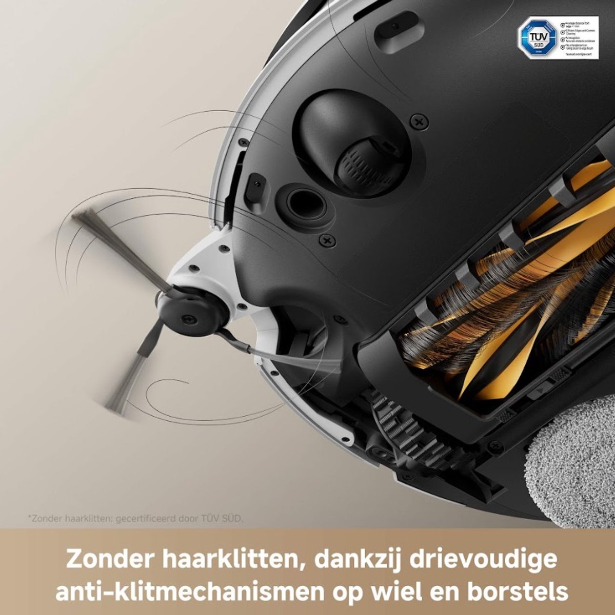 MOVA V50 Ultra Complete – Robotstofzuiger met Dweilfunctie - Zelfreinigend Station - 24.000 Pa Zuigkracht & Thermodweil - Slimme Navigatie - Geschikt voor Huisdierharen - Wit