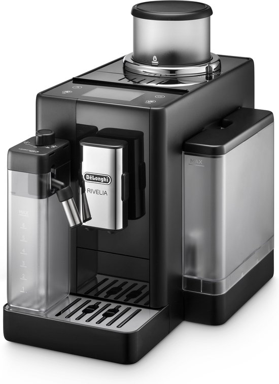 De’Longhi EXAM440.55.B, Espressomachine, 1,4 l, Koffiebonen, Gemalen koffie, Ingebouwde molen, 1450 W, Zwart