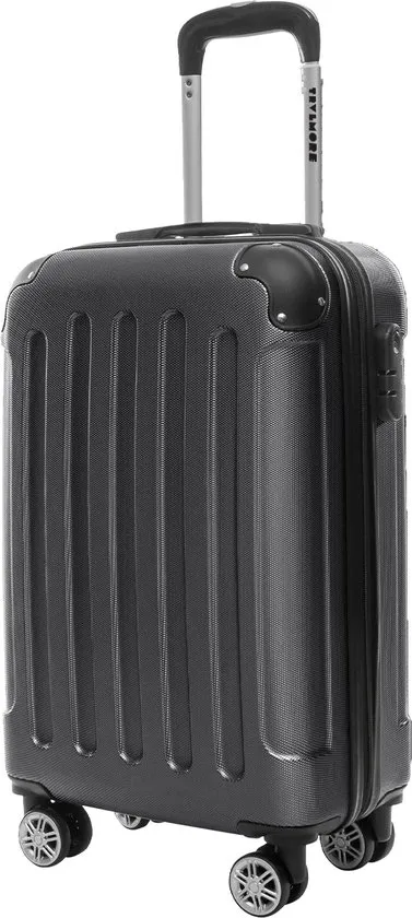Handbagage Koffer met Wielen - Cijferslot - Trolley - 54x36x20cm - 38L - Zwart