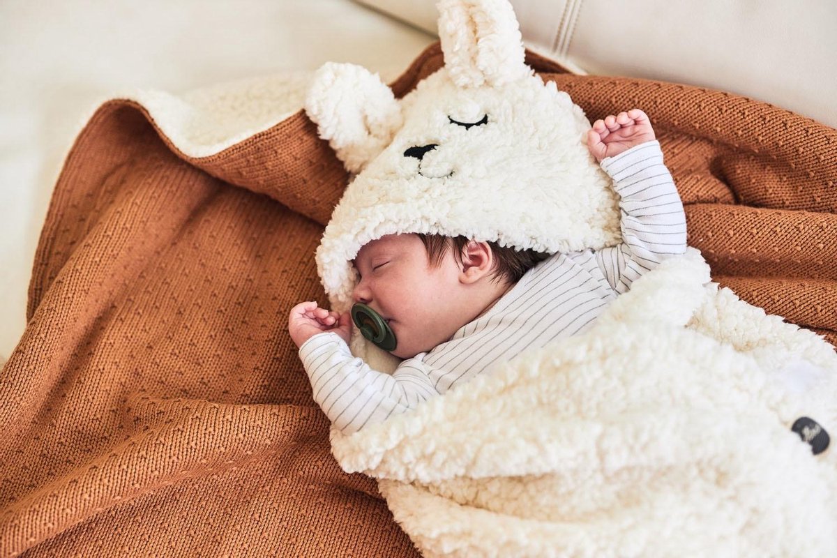 Jollein Wieg Deken Teddy 75x100cm - Bliss Knit - Caramel