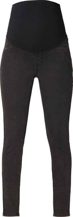 maternity jeans, black denim, skinny fit, high waist, stretch