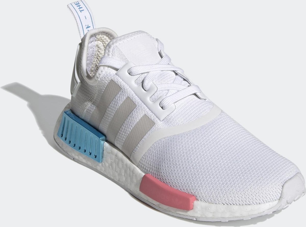adidas NMD_R1 W Dames Sneakers - 40 - Ftwr White/Grey One/Hazy Rose
